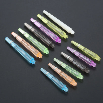 12pcs 45mm/35mm Plastic Darts Shafts 4.5mm Screw Thread Transparent Dart Stems With Stainless Steel O Ring for Steel & Soft Dart