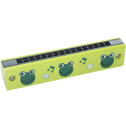 16 Holes Wooden Harmonica Mouth Organ Kids Music Instrument Educational Toy Gift Pink Red Yellow Green Frog Educational Toys
