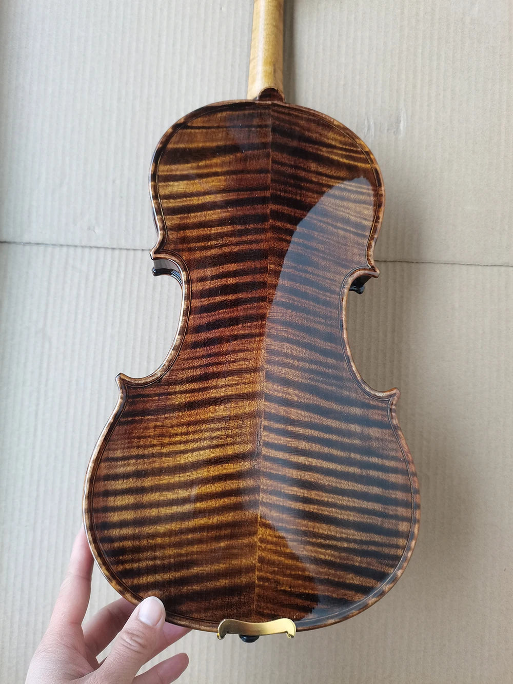 All Handmade Dark Brown Cashew Violin 4/4 Adult Student Stradivarius 1715 Professional Violino Musical Instruments With Case Bow