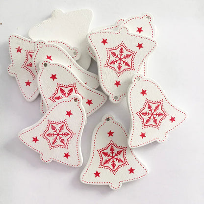 12pcs/Set Wooden Christmas Tree Toys Christmas Ornaments Christmas Decoration Party Home Wedding New Year 2022 Noel Navidad
