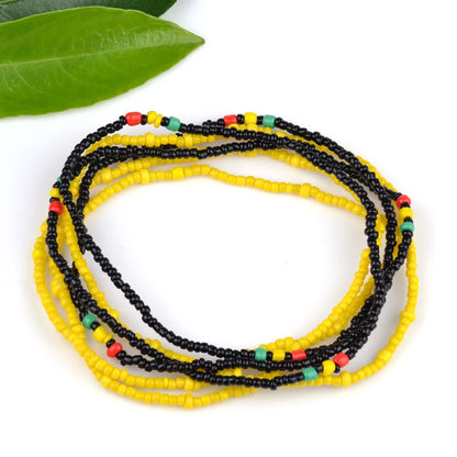 2022 Bohemia Double Layer Beads Belt Body Chain Women Summer Sexy Bikini Beach Waist Chain Charms Vintage Dress Waistband Belts
