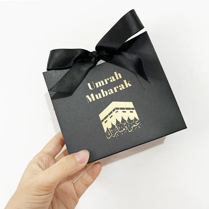 Umrah Mubarak Candy Boxes-Elegant Muslim Islamic Ramadan Kareem Iftar & Happy Eid Al-Fitr Party Decor - Ideal Hajj Gift Presents