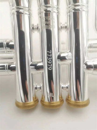 Trumpet Stradivarius 180s-37 Anniversary Silver Trumpet Pipe Flat Instrument Brass Strudents