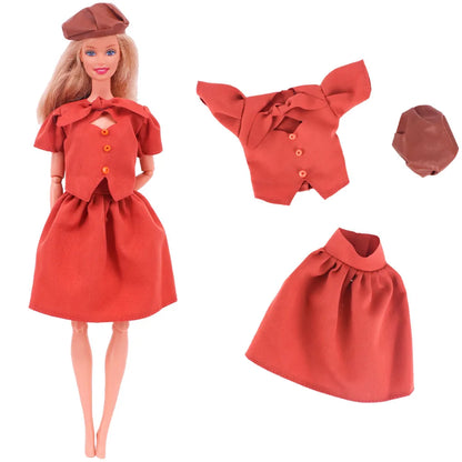 Pop Doll Clothes Sportswear Outfit Dress Fashion Coat Hoodie Top Pants Hats Clothing for Barbis&BJD Doll Accessories Girl`s Toy