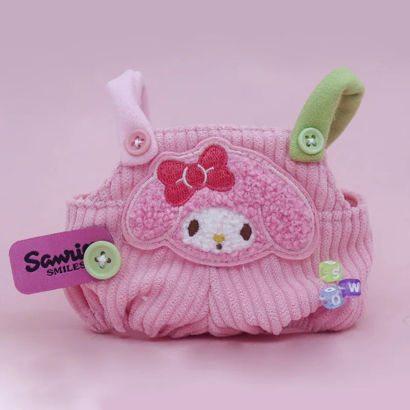 Labubu Outfit Sanrio Cinnamoroll Cute Doll Clothes Hello Kitty Strap Pants Cute Style Cotton Doll Accessories Toys Children Gift