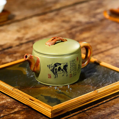 200ml Yixing Purple Clay Teapots Ball Hole Filter Pot Beauty Kettle Handmade Zisha Tea Set Gifts