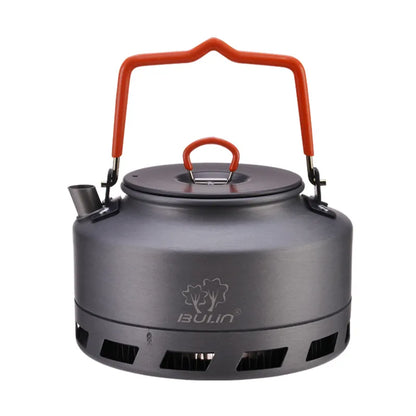 1.1/1.6l  Outdoor Camping Hiking Portable Kettle Collector Heat Ring Coffee Water Kettle Teapot