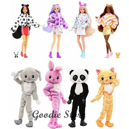 100% Original Fashion Mattel Barbie Cutie Reveal Dolls for Girls in Costume Top Brand Toys for Girls Birthday Christmas Gifts