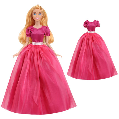 NK 1 Pcs 30CM Princess Wedding Dress Noble Party Gown for Barbie Doll Accessories Fashion Clothes Gift for Girl' 1/6 Doll Toy JJ