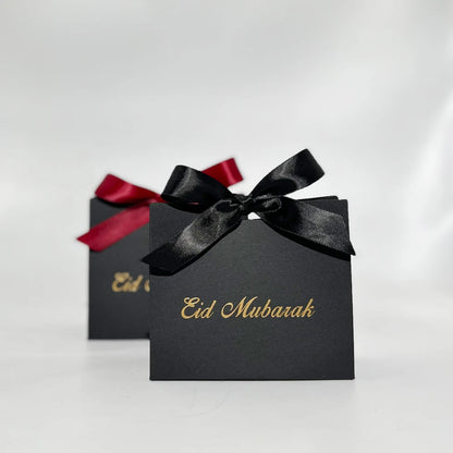 Eid Mubarak Gift Box Eid Mubarak Candy Packaging Boxes Muslim Islamic Festival Bag Family Dinner Party  Favors Decoration Suppli