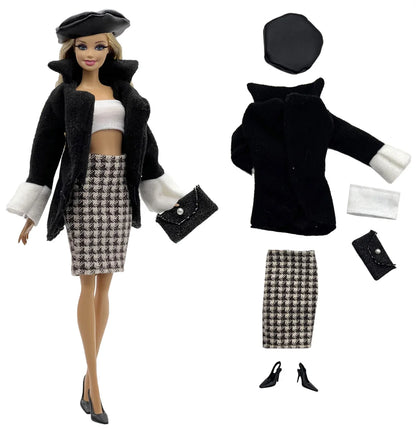 1 Set Cloth Doll Accessories Fashion Model Casual Wear Cool Clothes for 30cm Barbie Doll Kids or Birthday Gift