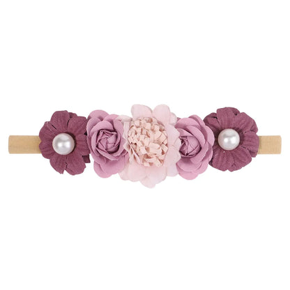 1Pcs Baby Girl Headband Cute Flower Elastic Hair Band Newborn Head Toddler Headband Headwear Kids Accessories Christmas Gifts