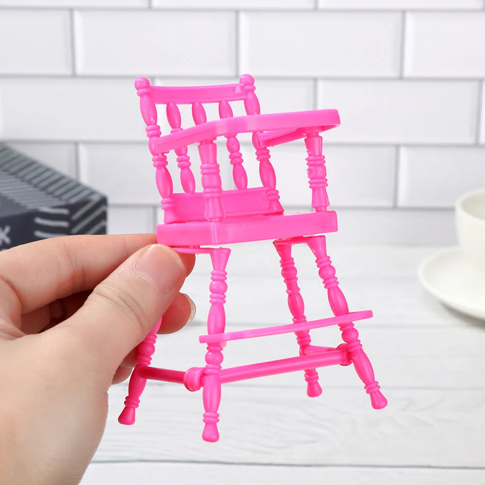 Baby Stroller for Dolls Dollhouse Barbies Furniture Access Infant Carriage Trolley Nursery Girls Doll House Playing House Toys