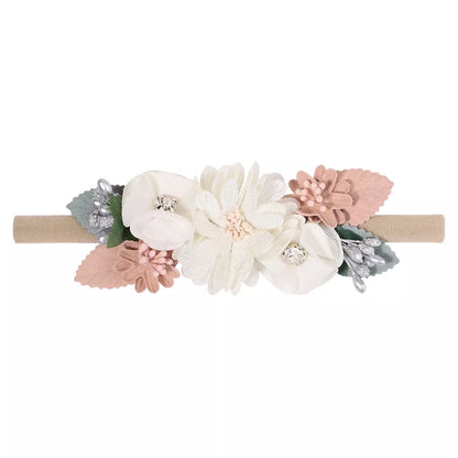 1Pcs Baby Girl Headband Cute Flower Elastic Hair Band Newborn Head Toddler Headband Headwear Kids Accessories Christmas Gifts