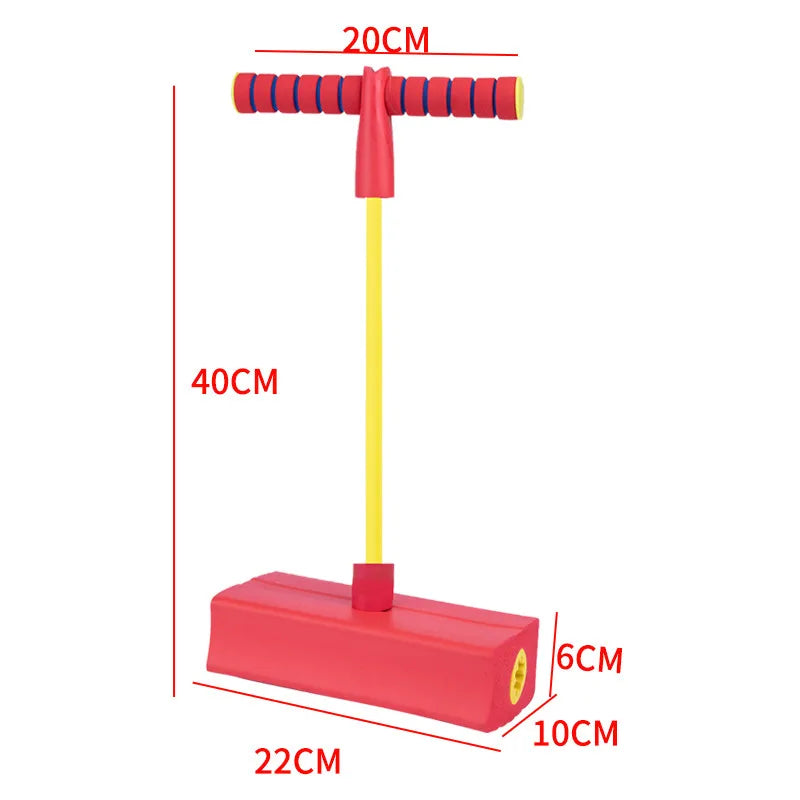 Kids Sports Games Toys Foam Stick Jumper Indoor Outdoor Fun Fitness Equipment Improve Bounce Sensory Toys for Boy Girl Gift