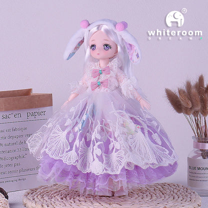 1/6 Bjd Doll Wedding Dress Anime Action Figures  Full Set Spherical Jointed Doll for Children's Toys Girl Cosplay  Free Shipping