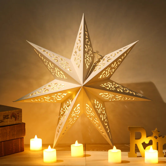 Eid Mubarak Hollow Out Star Hanging Pendant Christmas Ramadan Decor for Home Islam Muslim Party Mubarak Eid Al Adha Kareem