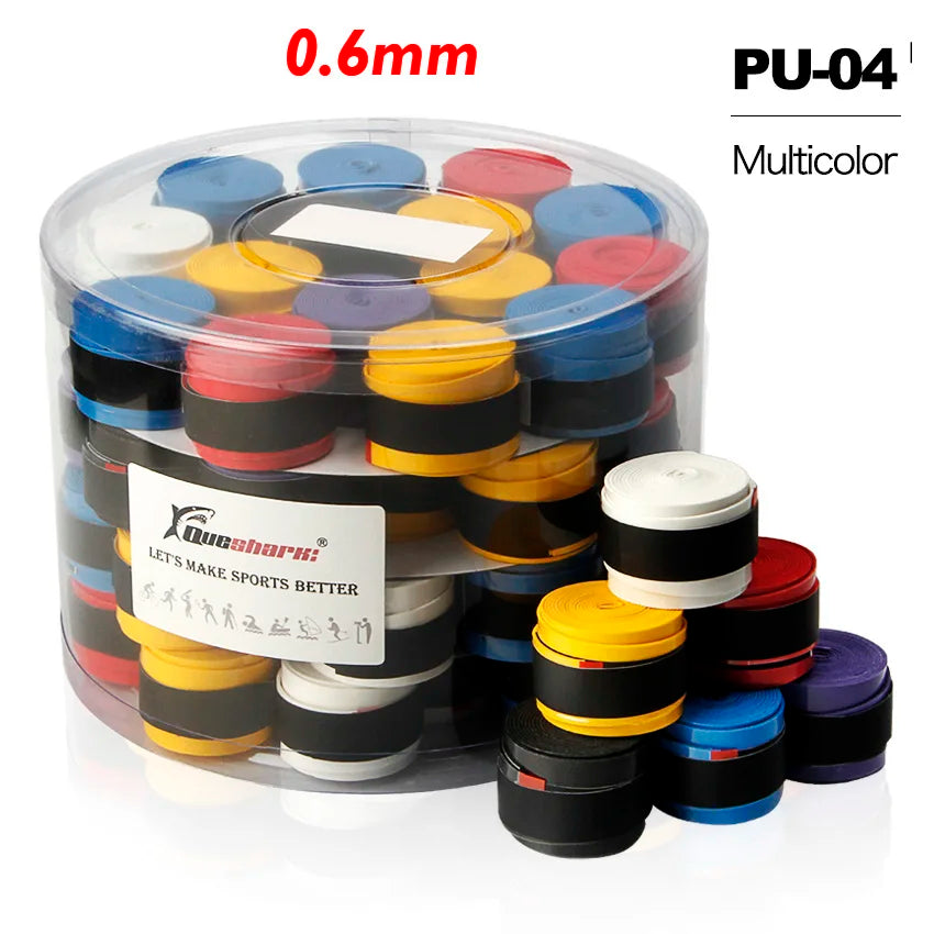 60 Pcs /Lot White Black Colorful Coated Tennis Overgrips Badminton Grips Breathable Tennis Racket Tapes Fishing Rod Sweatbands
