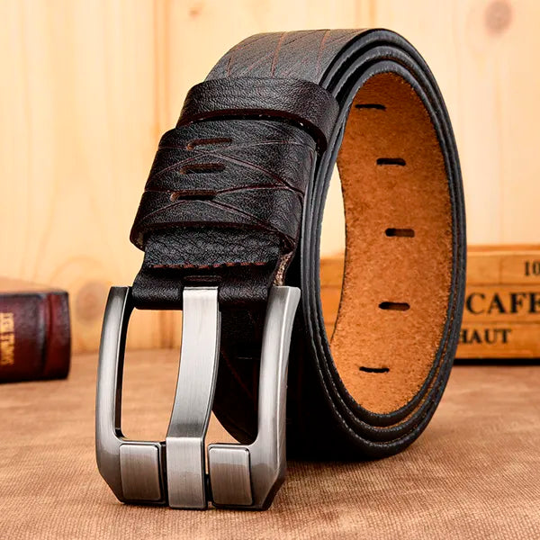 [DWTS]belt Male Leather Belt Men Male Genuine Leather Strap Luxury Pin Buckle Belts for Men Belt Cummerbunds Ceinture Homme