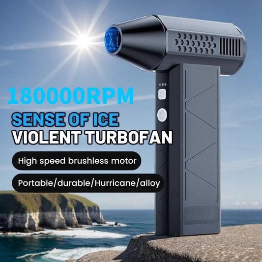 ST-8113 New Aluminum Alloy Violent Turbofan 180000RPM Electric Air Duster Handheld Violent Fan Car Wash Snow Removal Air Dryer