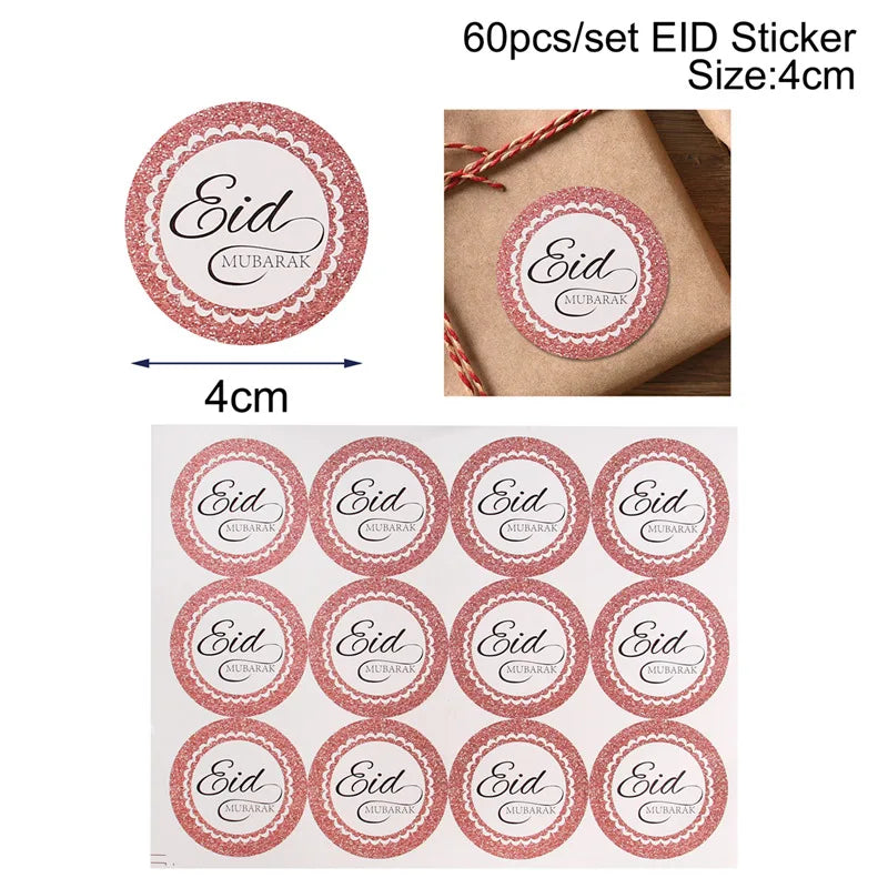 Eid Mubarak Banner Bunting Balloons Plates Tablecloth Kareem Ramadan Decoration for Home 2024  Muslim Islamic Party Supplies