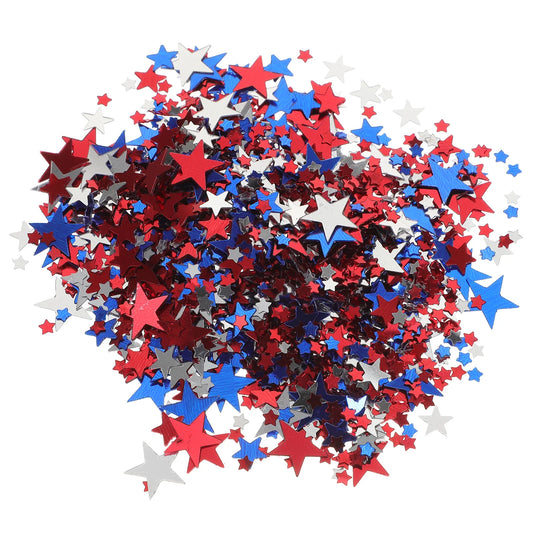 Independence Day Confetti Tabletop Decor for 4th of July Star Happy Birthday Decorations Decorative Glitter Party Ornament