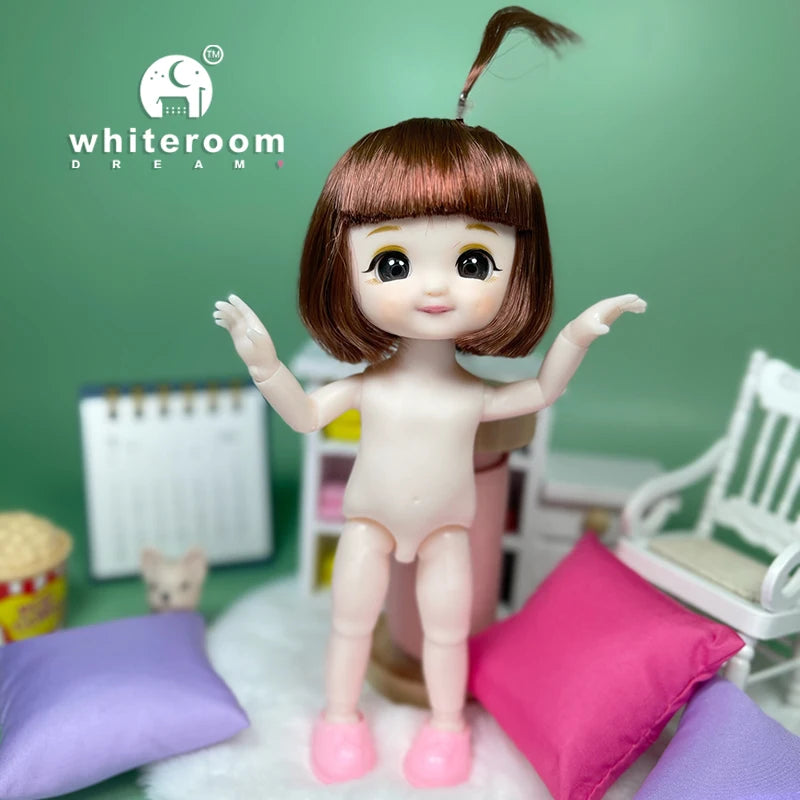 Doll for Girl Baby Doll Toys Children Kid Boy Toy PC Lover Holiday Gift Full Set Bjd 1/12 Mini Dolls Baby Clothes Dress Up
