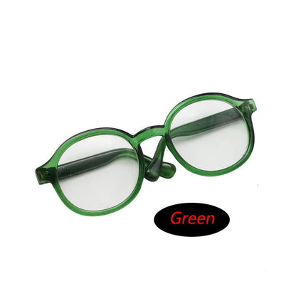 6.5cm 9cm Transparent Plastic Glasses for 1/8 1/6 1/3 1/4 BJD for Labubu MSD SD Plush for EXO Doll Sunglasses