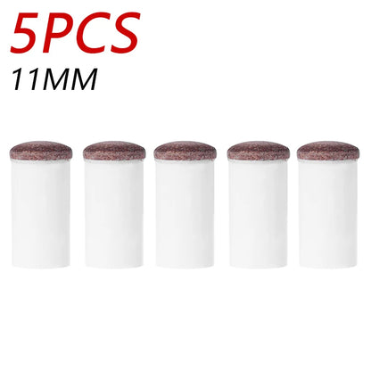 5/10pcs 11mm/ 13mm Slip-On Pool Cue Tips Plastic Snooker Cue Ferrule Billiard Accessories for Billiards Fans Entertainment