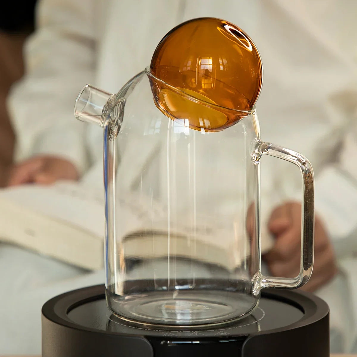 Glass Pitcher Cute Teapots Glass Set Tea Set Kettle Glass Mug Cups Teaware Heat Resistant Glasses Tea Pot Set Tea Infuser
