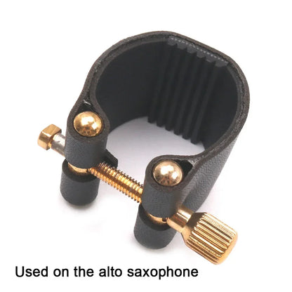 For Alto Sax Saxophone Ligature Universal Parts Practical Accessories Black Compact Fastener Ligatures Durable Replacement Tools