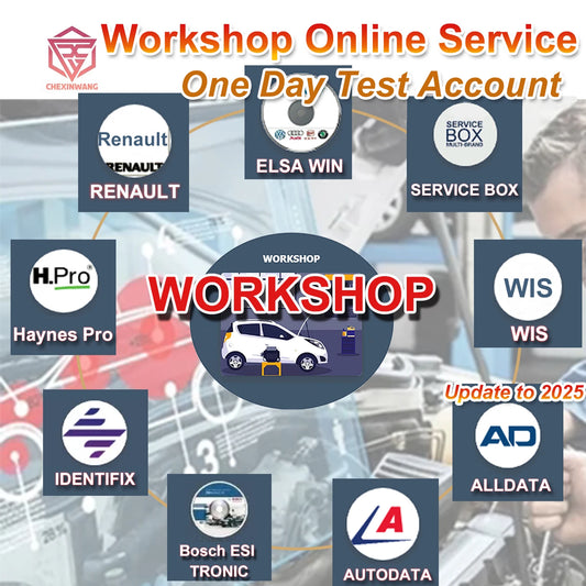 2025 New Workshop Repair Online Account Pack for Elsa Win Service Box WIS FCA USA Alldata AutoData Haynes PRO WIS Service Box
