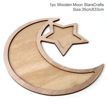 Eid Mubarak Islamic Wooden Pendant 2023 Ramadan Kareem Decor Islam Muslim Party Decor Eid Ramadan Mubarak Gifts Eid Al Adha