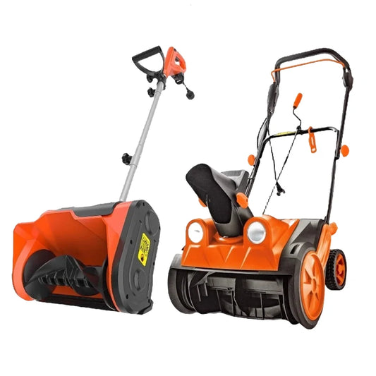 Snow Removal Machine Electric Snow Plow Hand-Pushed Snow Blower Small Snow Clearing Equipment for Road Snow Shoveling