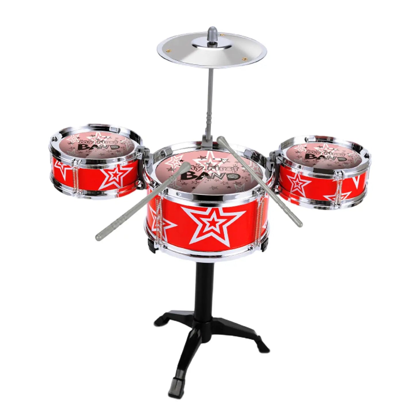 Kids Drum Set Toddlers Instrument Set Playset Portable for Girls Boys Gifts