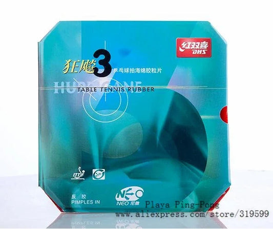 DHS NEO Hurricane 3 ( Loop+Control ) Pips-In Table Tennis (PingPong) Rubber With Sponge 2.15mm 2.2mm