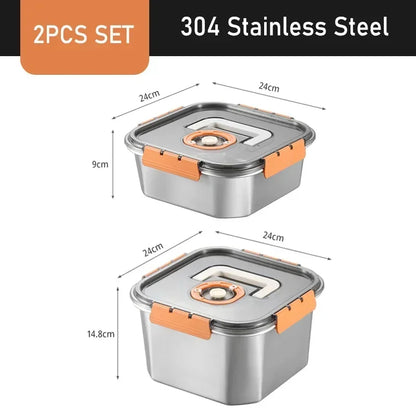 Vacuum Food Storage Box Fresh-Keeping Canister Sealed Storage Container Large Capacity Food Dispenser  Kitchen Storage Box
