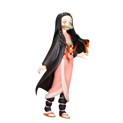 14CM Anime Demon Slayer Toy Kimetsu No Yaiba Figure Kamado Tanjirou Action Figure Agatsuma Zenitsu Nezuko Warrior PVC Model Toys
