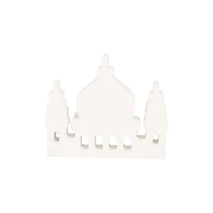 2024 EID Mubarak Wooden Ornaments House Ramadan Decoration for Islam Muslim Event Party Home Table Decoration Kareem Gifts