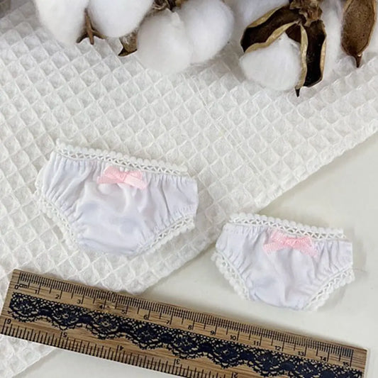 1PC Multistyles Doll Fashion Clothes High Quality Cotton Lace Underwear Doll Panties for 1/11 Ob11 Dolls for 1/12bjd Doll