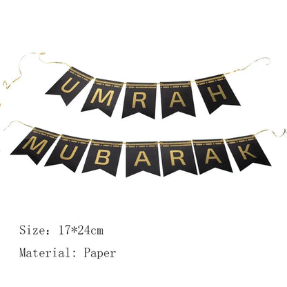 Hot Stamping Eid Mubarak Disposable Paper Plate Cup Napkin Islamic Muslim Eid Al Adha Home Party Decor Ramadan Kareem  Supplies