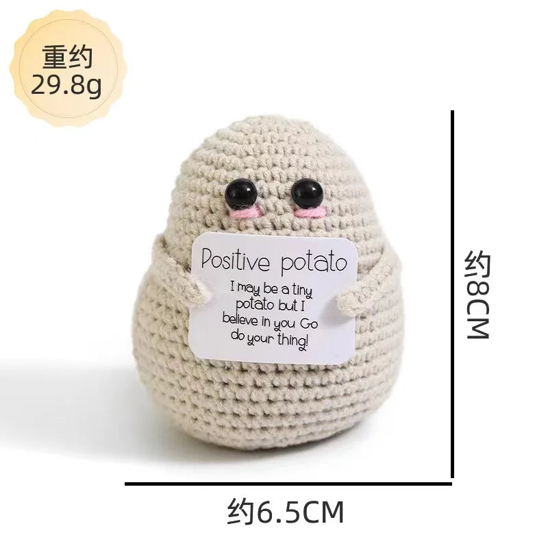 Pure Hand-Woven Positive Energy Lovely Potato Doll New Product Handmade Potato Home Room Decoration Christmas Gift