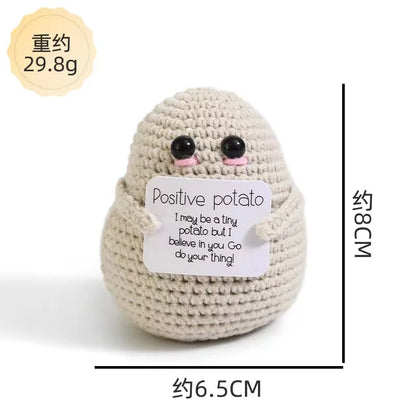Pure Hand-Woven Positive Energy Lovely Potato Doll New Product Handmade Potato Home Room Decoration Christmas Gift
