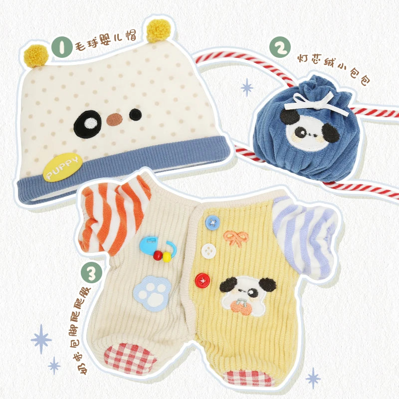 Doll Clothes 10cm 20cm Idol Dolls Accessories Plush Doll's Clothing Sweater Stuffed Toy Dolls Outfit for Korea Kpop EXO Dolls