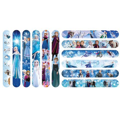 10/30 Pcs Frozen Snap Bracelets Pinata Toy Loot/Party Bag Fillers Anna Elsa Slap Bracelets for Kids Girls Birthday Party Favors