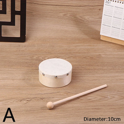 Frame Drums 4/6/7/8/9/10 Inch Hand Drum Wood Drum With Drum Stick Set Musical Game Kids Educational Toy Percussion Instrument