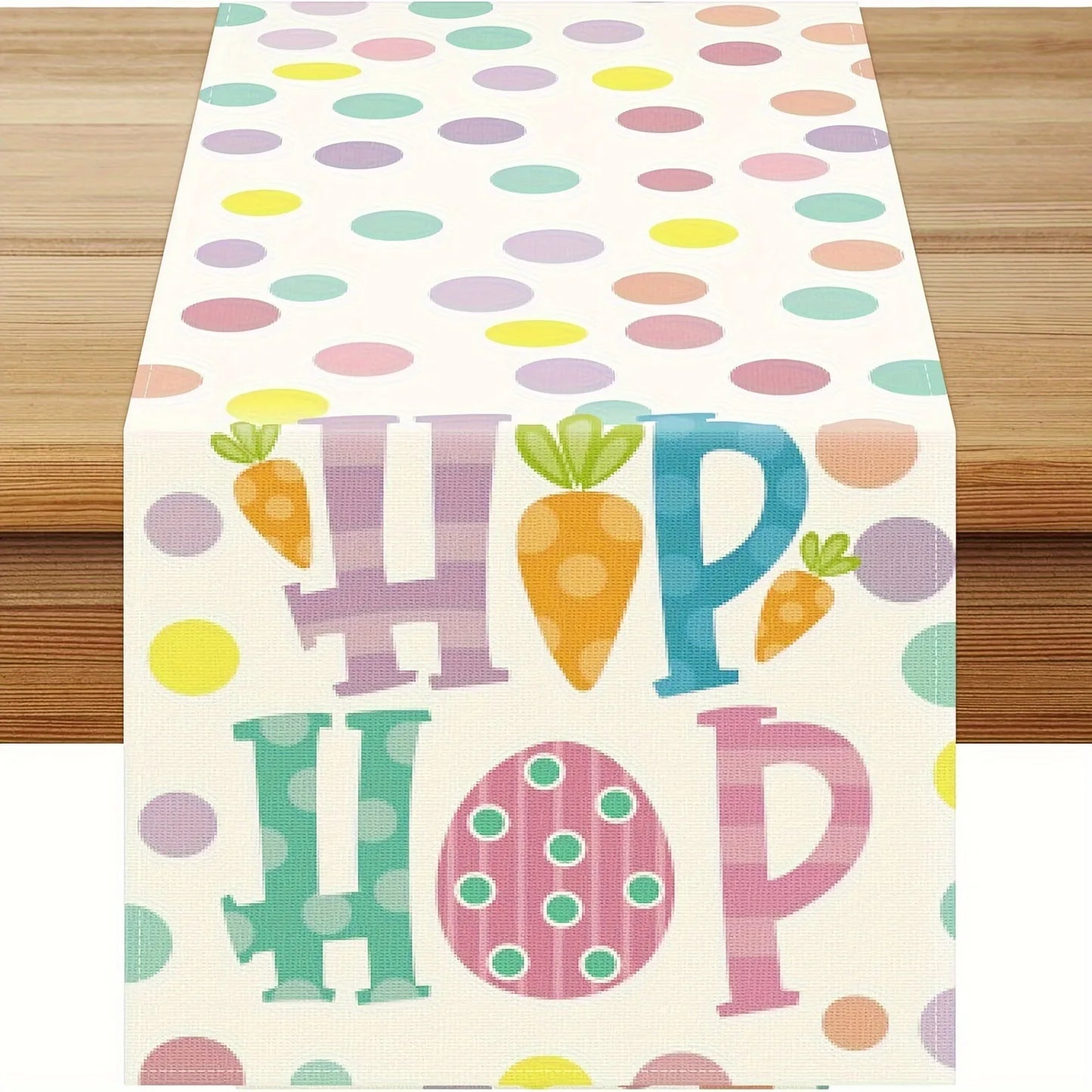 2024 Easter Rabbit Table Runner Linen Bunny Dining Table Cloth Placemat Spring Holiday Happy Easter Decoration for Home Kitchen