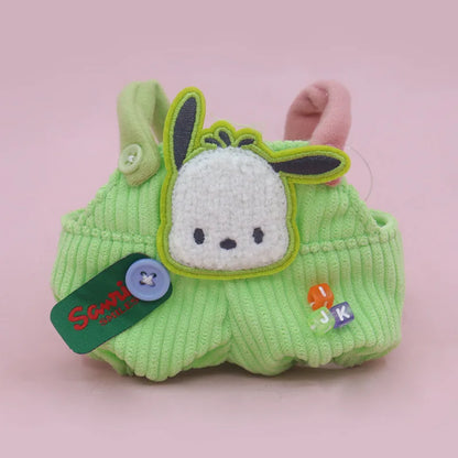 Labubu Outfit Sanrio Cinnamoroll Cute Doll Clothes Hello Kitty Strap Pants Cute Style Cotton Doll Accessories Toys Children Gift