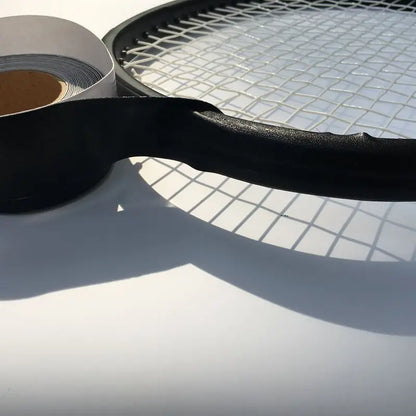 ZARSIA 1Reel 550cm Tennis Racket Dedicated Racket Protector/Racket Head to Reduce Impact and Friction Sticker (Black/White)