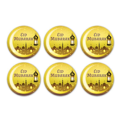 30/60pcs 4cm EID Mubarak Decorations Gift Label Stickers Islamic Muslim Eid Al-Fitr Ramadan Kareem Candy Bag Seal Party Supplies